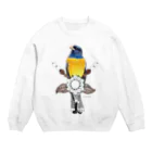 萩岩睦美のグッズショップのスウェット　Adele trogon (キヌバネドリ） Crew Neck Sweatshirt