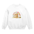 ハク先生《ほのぼの系イラスト描いてます》の食べ物って素晴らしい Crew Neck Sweatshirt