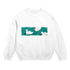 HOHOEMI🍋のゆらゆらアヒル池 Crew Neck Sweatshirt