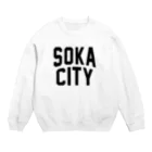 JIMOTOE Wear Local Japanの草加市 SOKA CITY Crew Neck Sweatshirt