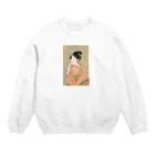 bileeのビードロを吹く娘　utamaro Crew Neck Sweatshirt