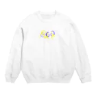 Saki Yのパープルイエロー Crew Neck Sweatshirt