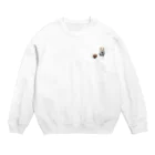 かわいいどうぶつたちのおさんぽぴあもん Crew Neck Sweatshirt