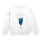 おぐまの熱海名所巡り〜青メロソ〜 Crew Neck Sweatshirt