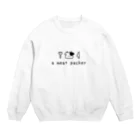 ゆるもたやのa meat packer！ Crew Neck Sweatshirt