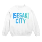 JIMOTO Wear Local Japanの伊勢崎市 ISESAKI CITY Crew Neck Sweatshirt