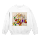 YO YO KOALA SANのビーバーちゃんバンド Crew Neck Sweatshirt