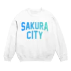 JIMOTO Wear Local Japanの佐倉市 SAKURA CITY Crew Neck Sweatshirt