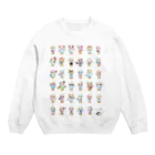 azure designの【片面印刷】電球キャラ大集合♪ Crew Neck Sweatshirt