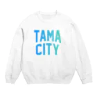 JIMOTO Wear Local Japanの多摩市 TAMA CITY Crew Neck Sweatshirt