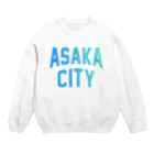 JIMOTO Wear Local Japanの朝霞市 ASAKA CITY Crew Neck Sweatshirt