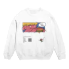 水沢石鹸のハンバーガーもぐもぐ君 Crew Neck Sweatshirt