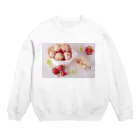2ca_aのいちごマフィン(いちごつみコラボアイテム) Crew Neck Sweatshirt