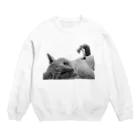 ほのかすまいる🐱歌×猫のほのけんグッズ2020!(白黒) Crew Neck Sweatshirt