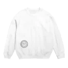 Yamawaki17のロゴ（灰） Crew Neck Sweatshirt