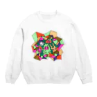 cementmilk WEBショップの君はモンスター Crew Neck Sweatshirt