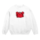 ヌルショップのロシアのでかいカニ Crew Neck Sweatshirt