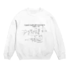 SADOPEDALsのfendar champ  schiematic Crew Neck Sweatshirt