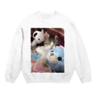 nyapikopiのganmo子猫 Crew Neck Sweatshirt