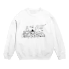 バナナ畑のねこまち Crew Neck Sweatshirt