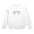 chikoショップの泣き顔 Crew Neck Sweatshirt