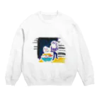 Ritsuko watanabeのsleeps along tonighit Crew Neck Sweatshirt