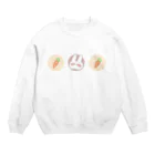 usagiのshop☾の秋っぽうさぎ。 Crew Neck Sweatshirt