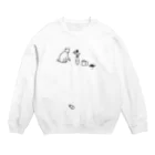 doccoの容赦なく落とす猫 Crew Neck Sweatshirt