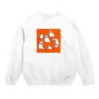 然然のOdd eyes ghost/オッドアイのおばけ Crew Neck Sweatshirt