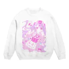 かわいいもののおみせ　いそぎんちゃくのゆめかわナースちゃん Crew Neck Sweatshirt