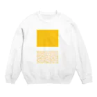 chooseのはんぶんきいろ　 Crew Neck Sweatshirt