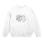 完熟トマト新聞の宅配ピザはストレスと肩組み過ぎ Crew Neck Sweatshirt