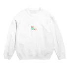 HARUZIONのむりむりーいもむしくん Crew Neck Sweatshirt