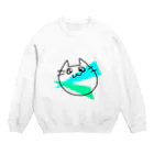 eMu*りおのらくがきねこ Crew Neck Sweatshirt