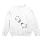 電気こうたろうの店のねじ式ねこ Crew Neck Sweatshirt