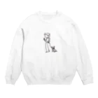 Boston ShopのDog-walking...？ Crew Neck Sweatshirt