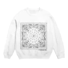 おやまくまオフィシャルWEBSHOP:SUZURI店のおやまくまバンダナ（グレー） Crew Neck Sweatshirt