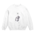 しゅうらくのひょっこりとヒメハリテンレック Crew Neck Sweatshirt