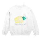 おはしおきショップの寝る子は育つ Crew Neck Sweatshirt