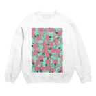 momoseの薔薇青磁 Crew Neck Sweatshirt