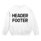 BASICのHEADER FOOTER Crew Neck Sweatshirt