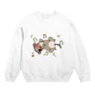 保護犬達の楽園オリジナルグッズのかまってリンちゃん Crew Neck Sweatshirt