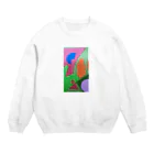 junko1の紫とのはなしあい Crew Neck Sweatshirt