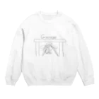 Syakomantisのシャコin車庫 Crew Neck Sweatshirt