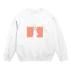 Tなかのロングスカートの女の子 Crew Neck Sweatshirt