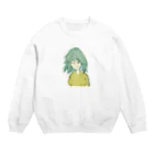 水草の粒子ガール Crew Neck Sweatshirt