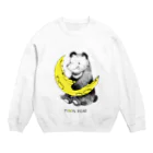 Crab_000の月クマ Crew Neck Sweatshirt