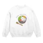 蜜ʕ•ﻌ•✻のcream wanmitsu(色付き) Crew Neck Sweatshirt