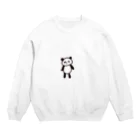 ぽよ子のふてくされパンダ Crew Neck Sweatshirt