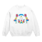 🌙レオナ🦄のシロクマくん Crew Neck Sweatshirt